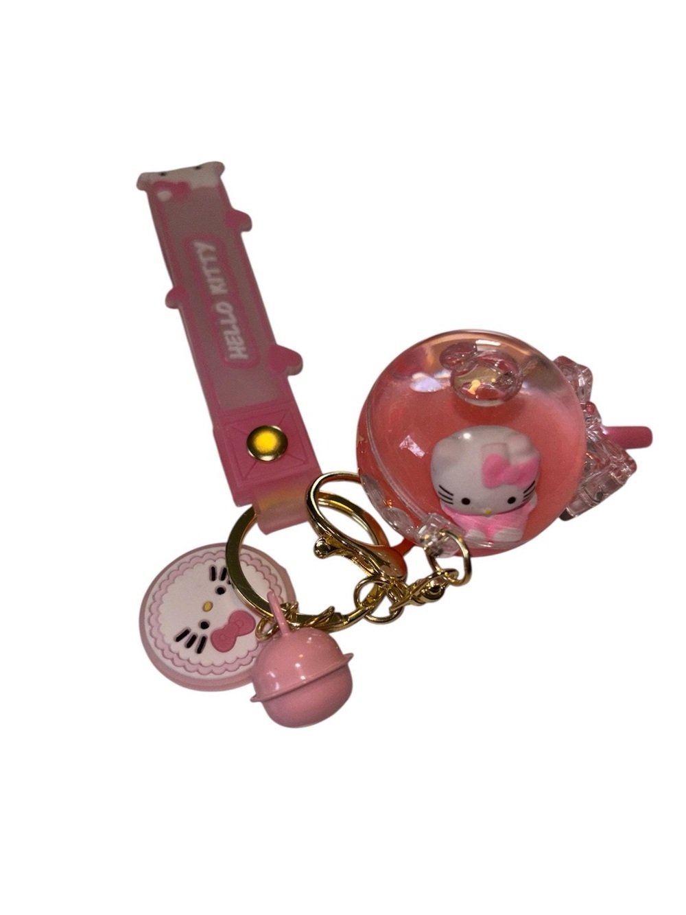 Hello kitty key chain with bell